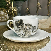 Чашка с блюдцем Ирис в подарочной упаковке
