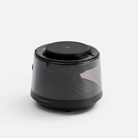 Bluetooth-колонка с подсветкой и беспроводной зарядкой Quantium, черная - рис 4.